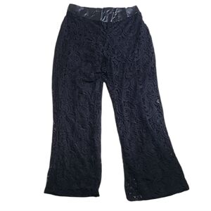 Ashley Stewart Lace Wide-Leg Pants